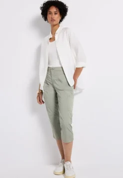 Street One Shorts*3/4 Satin Hose mit Taschen Pastel Green