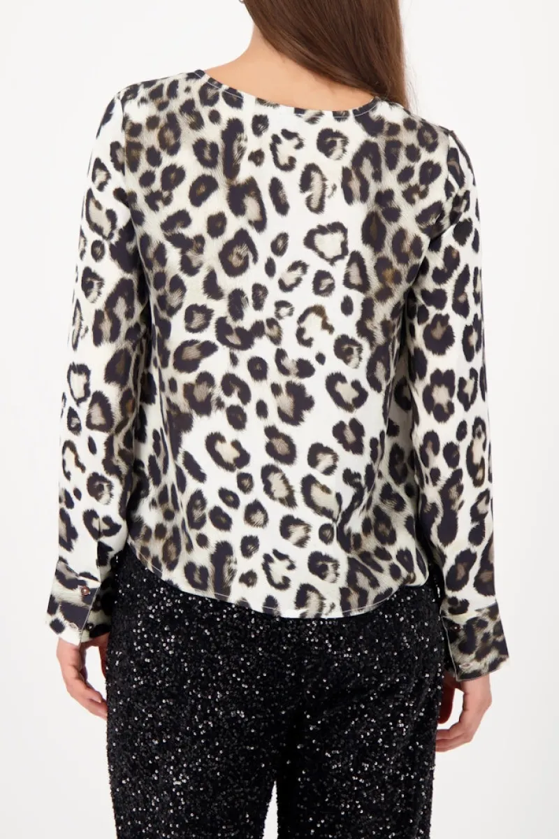 Monari Blusen*809583 schwarz gemustert