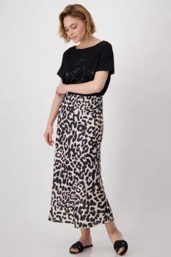 Monari Röcke*409717 schwarz gemustert