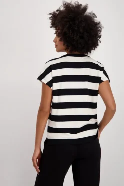 Monari Shirts*409879 schwarz ringel