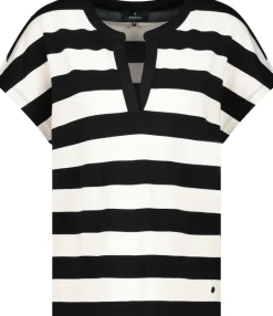 Monari Shirts*409879 schwarz ringel