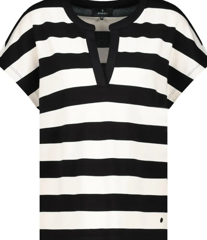 Monari Shirts*409879 schwarz ringel