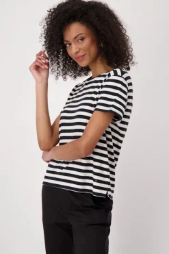 Monari Shirts*409889 schwarz ringel