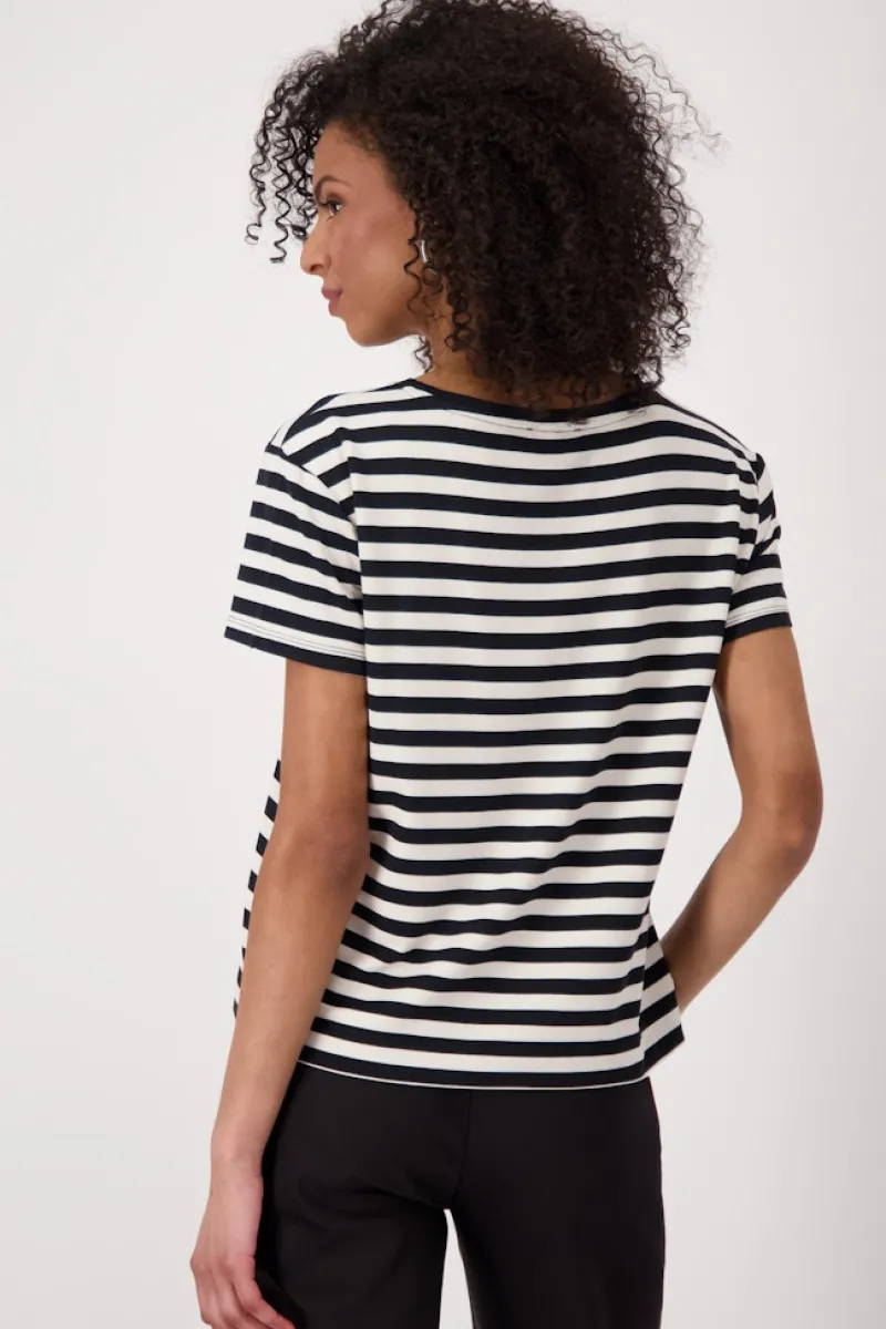 Monari Shirts*409889 schwarz ringel