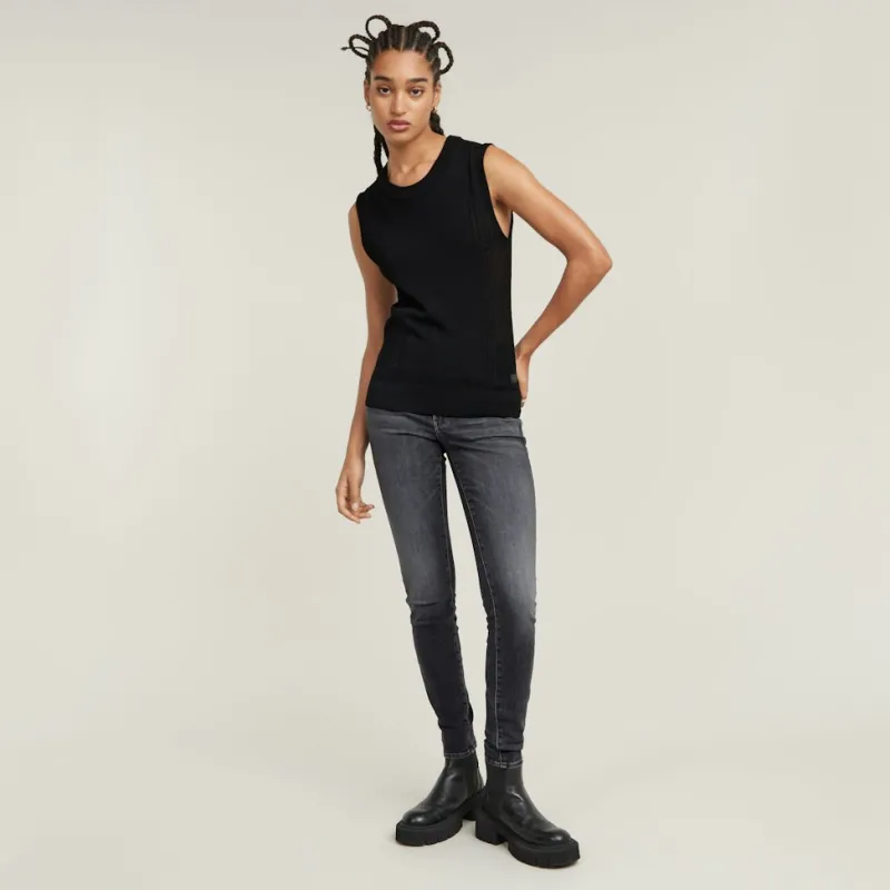 G-star Raw Jeans*3301 Skinny Wmn faded black magnet