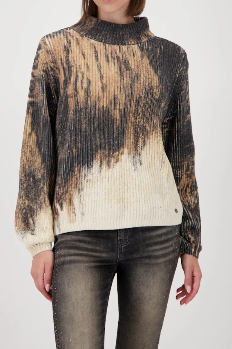 Monari Pullover & Sweatshirts*809457 whisky gemustert
