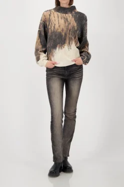 Monari Pullover & Sweatshirts*809457 whisky gemustert