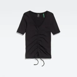 G-star Raw Shirts*Adjustable front slim T-Shirt dk black