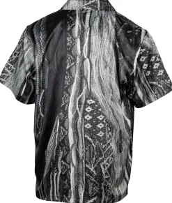 Carlo Colucci Hemden*ALLOVERPRINT HEMD Schwarz