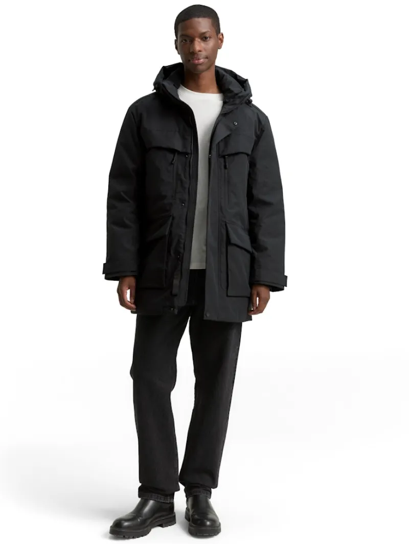 Tom Tailor Denim Jacken*Arctic Parka mit abnehmbarer Kapuze Black
