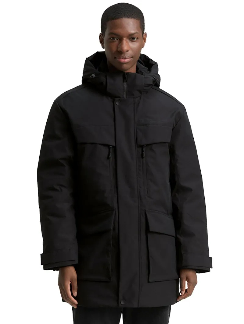 Tom Tailor Denim Jacken*Arctic Parka mit abnehmbarer Kapuze Black