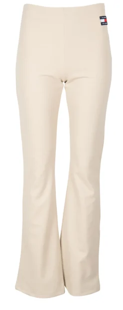 Tommy Jeans Hosen*AUSGESTELLTE LEGGINGS MIT BADGE Beige