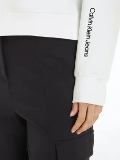 Calvin Klein Jeans Pullover & Sweatshirts*BACK DIAMOND GRAPHIC HOODIE Bright White