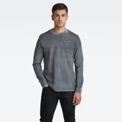 G-star Raw Shirts*Back spray r t ls dk black spray outside