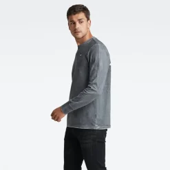 G-star Raw Shirts*Back spray r t ls dk black spray outside