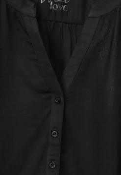Street One Blusen*Basic Bluse in Unifarbe Black