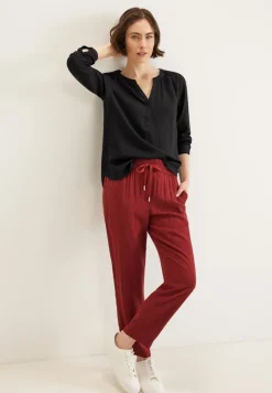 Street One Blusen*Basic Bluse in Unifarbe Black