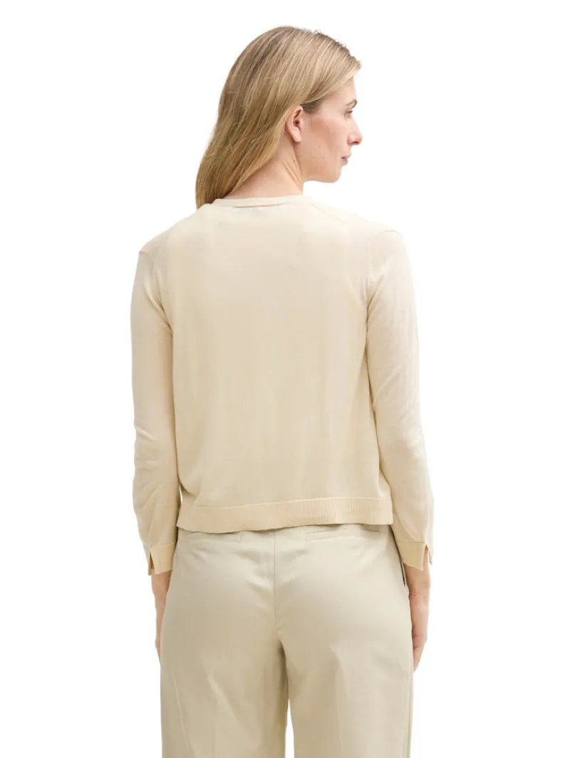 Tom Tailor Pullover & Sweatshirts*Basic Cardigan champagne