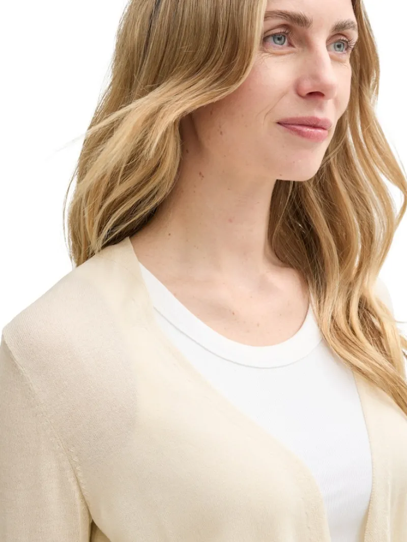 Tom Tailor Pullover & Sweatshirts*Basic Cardigan champagne