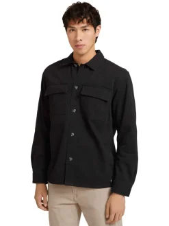 Tom Tailor Denim Hemden*Basic Hemdjacke Black