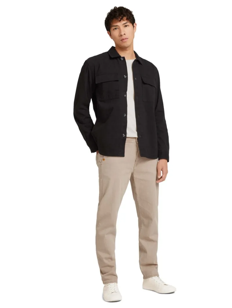 Tom Tailor Denim Hemden*Basic Hemdjacke Black