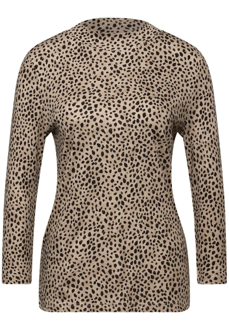 Street One Shirts*Basic Leo Turtleneck Shirt sanded beige