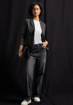 Street One Jacken*Basic Piqué Blazer Black
