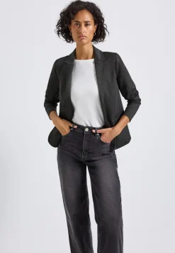 Street One Jacken*Basic Piqué Blazer Black