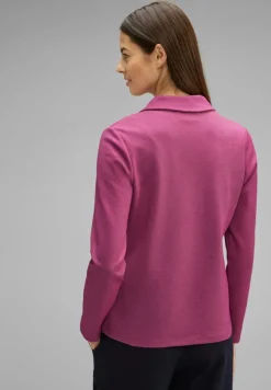 Street One Jacken*Basic Piqué Blazer cozy pink melange