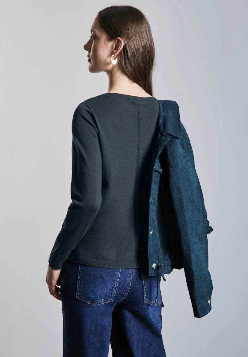 Street One Pullover & Sweatshirts*Basic Pullover cool vintage green