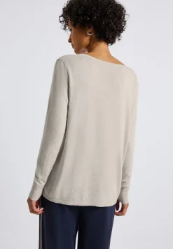 Street One Pullover & Sweatshirts*Basic Pullover tusk cream mel.