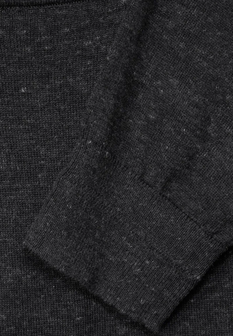 Street One Men Pullover & Sweatshirts*Basic Rollkragen Pullover anthra grey melange