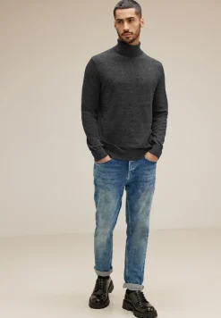 Street One Men Pullover & Sweatshirts*Basic Rollkragen Pullover anthra grey melange
