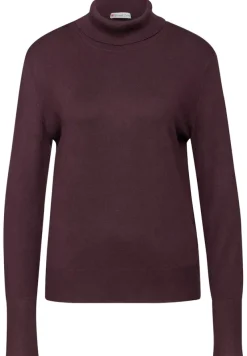 Street One Pullover & Sweatshirts*Basic Rollkragen-Pullover enigma red