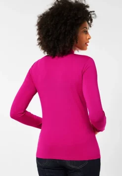 Street One Shirts*Basic Shirt in Unifarbe lavish pink