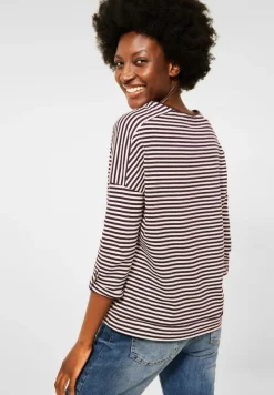 Cecil Shirts*Basic Shirt mit Streifen red grape