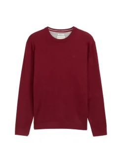 Tom Tailor Pullover & Sweatshirts|Big Boys*Basic Strickpullover aus Baumwolle dark samba red melange