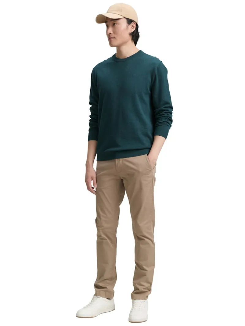 Tom Tailor Pullover & Sweatshirts|Big Boys*Basic Strickpullover aus Baumwolle sapphire green melange