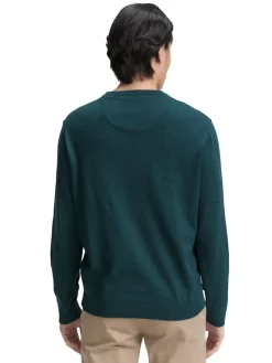 Tom Tailor Pullover & Sweatshirts|Big Boys*Basic Strickpullover aus Baumwolle sapphire green melange