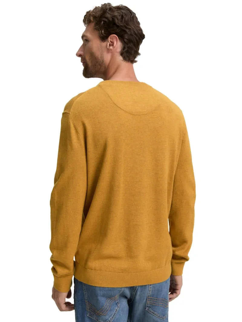 Tom Tailor Pullover & Sweatshirts|Big Boys*Basic Strickpullover aus Baumwolle mustard melange