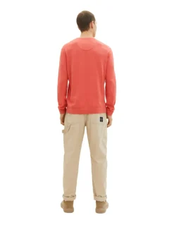 Tom Tailor Pullover & Sweatshirts|Big Boys*Basic Strickpullover aus Baumwolle soft red melange