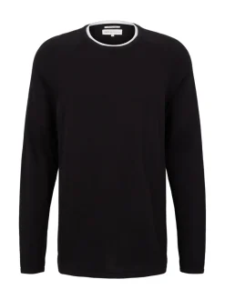 Tom Tailor Denim Pullover & Sweatshirts*Basic Strickpullover Black