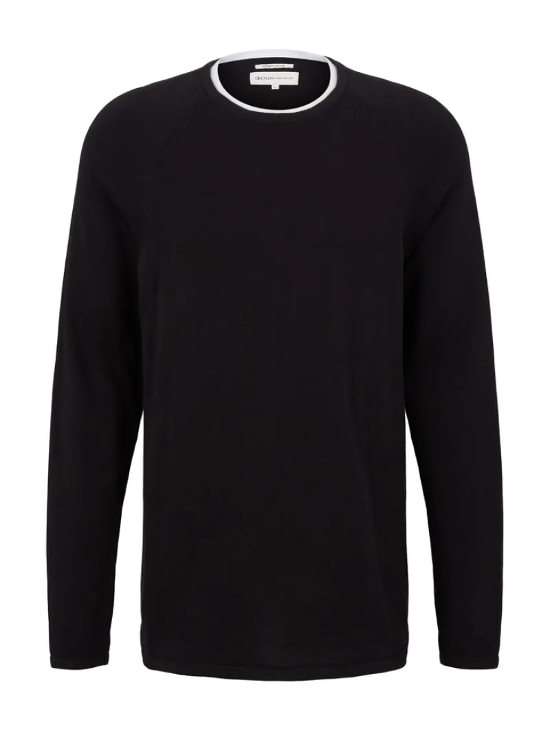 Tom Tailor Denim Pullover & Sweatshirts*Basic Strickpullover Black