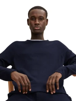 Tom Tailor Denim Pullover & Sweatshirts*Basic Strickpullover sky captain blue