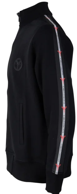 Carlo Colucci Pullover & Sweatshirts*Basic Sweatjacke Schwarz