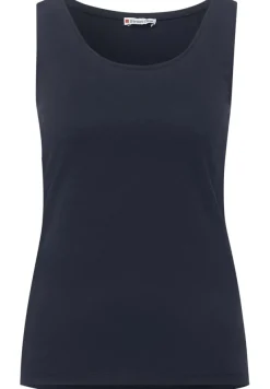 Street One Shirts*Basic Top in Unifarbe deep blue