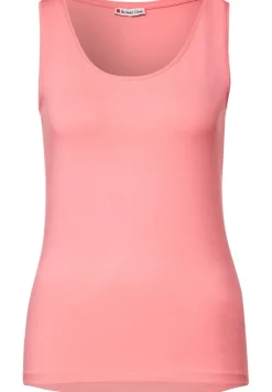 Street One Shirts*Basic Top in Unifarbe strong berry shake