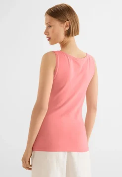 Street One Shirts*Basic Top in Unifarbe strong berry shake