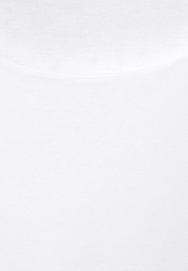 Street One Shirts*Basic T-Shirt mit 3/4 Arm white