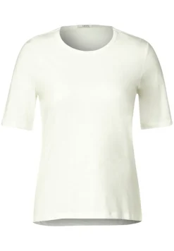 Cecil Shirts*Basic T-Shirt vanilla white